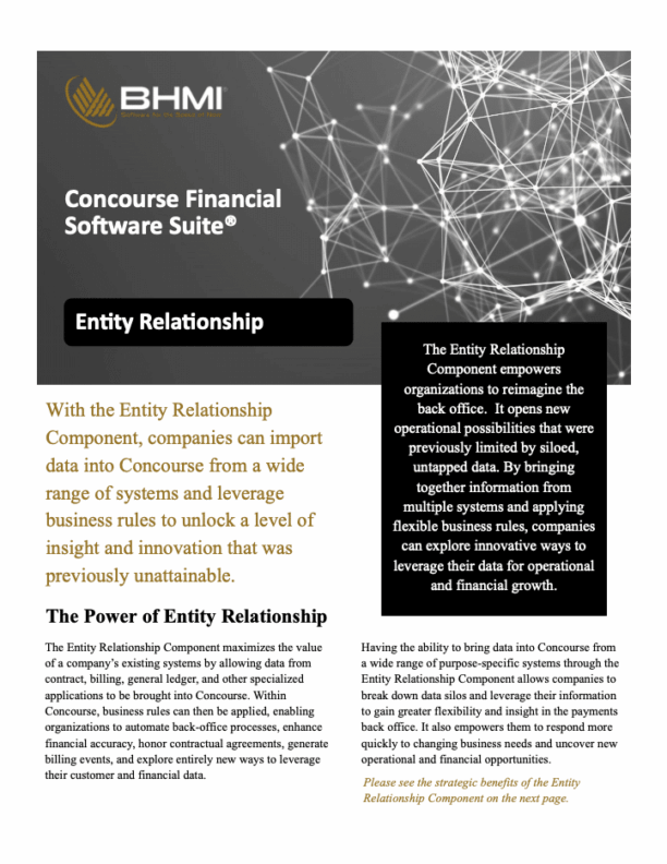 Concourse Entity Relationship Component